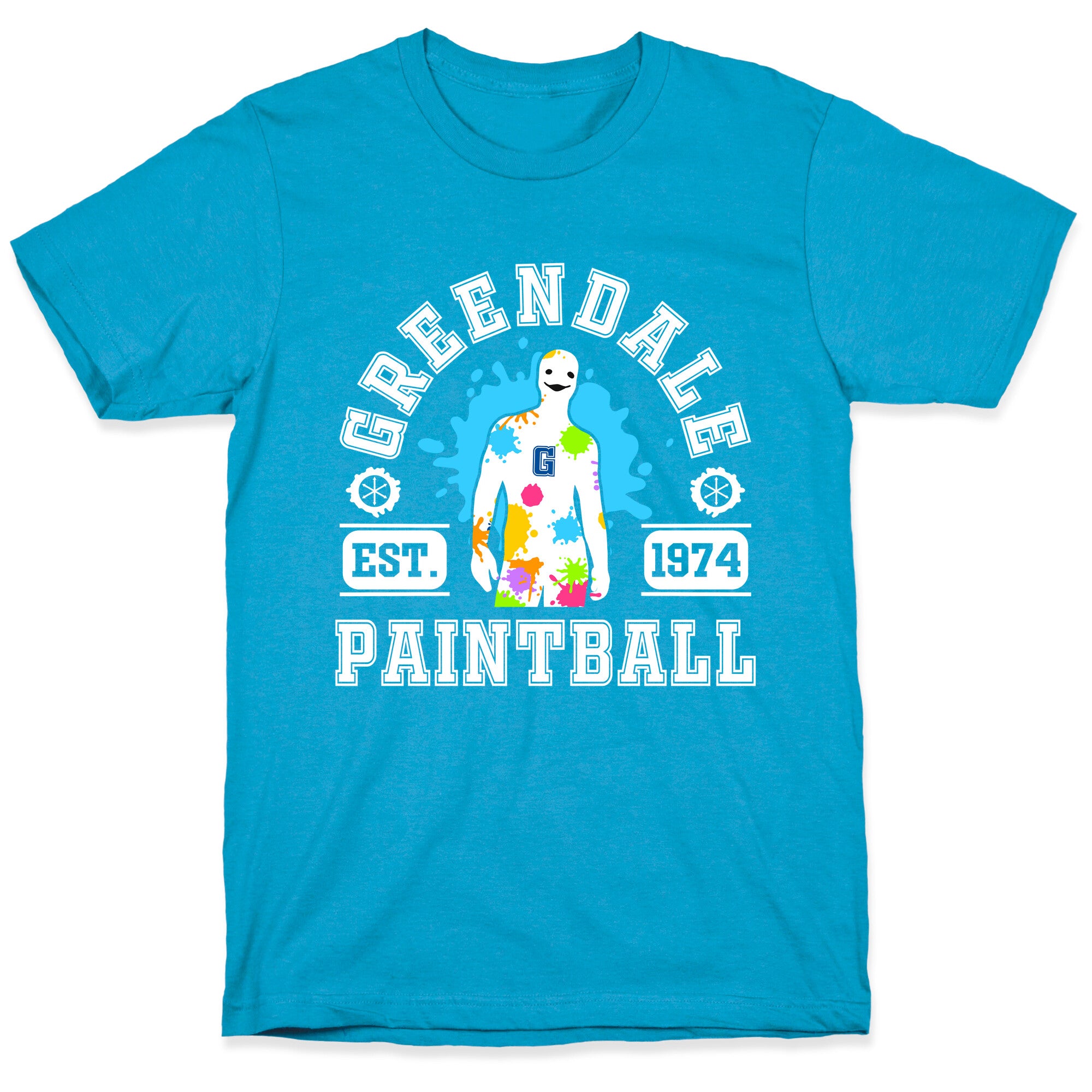 Greendale Community College Paintball Unisex Triblend Tee